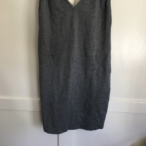 AA NWOT ponte Bixel dress size Large heather gray - Picture 5 of 12
